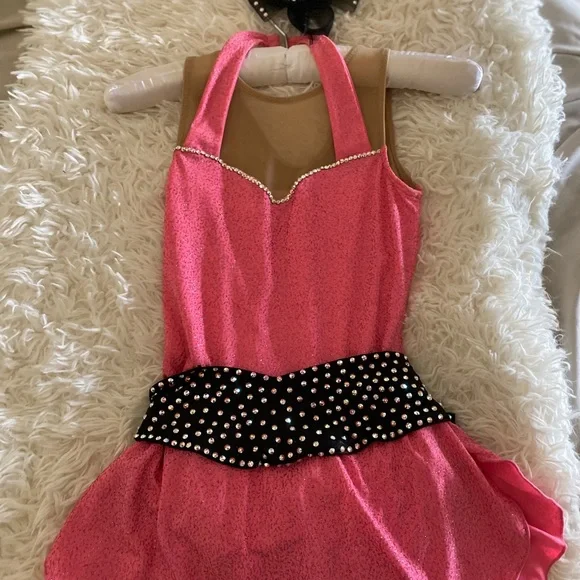 Modified ChloeNoel dress and custom made belt/bow w genuine swarovski crystals Kids